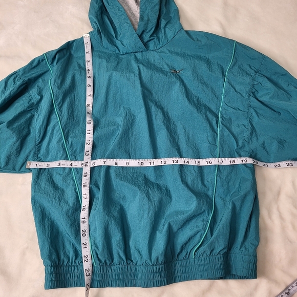 Reebok Teal Pullover Jacket Windbreaker. Size Small - Picture 11 of 12